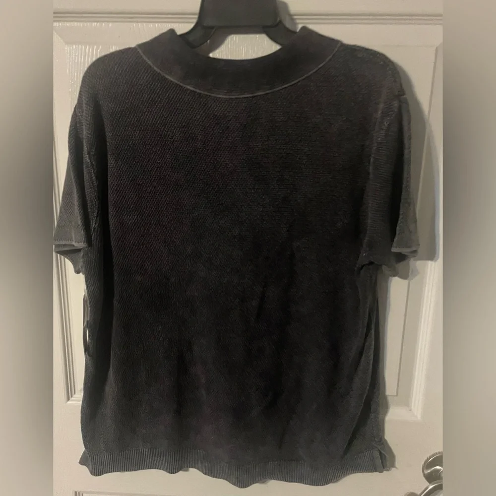 NWT No Boundaries Men’s Mesh Polo Sweater Gray Shadow Short Sleeve Cotton Size M